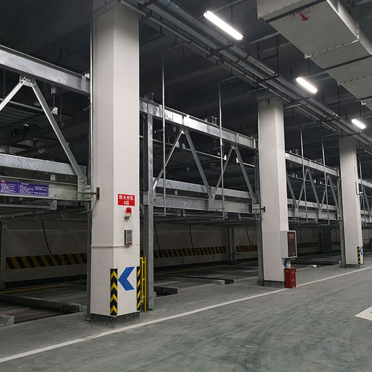 白云俯仰式機(jī)械立體車庫過規(guī)劃
